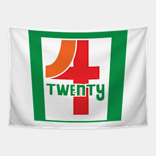 4 Twenty Gas Station Logo Tapestry