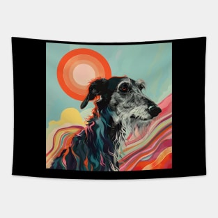 Scottish Deerhound in 70's Tapestry