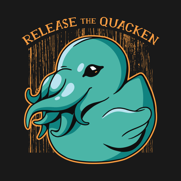 Release the Quacken // Cute Rubber Duckie Kraken by Now Boarding