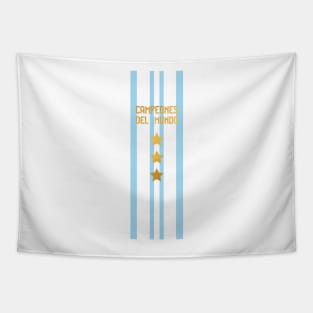 Argentina Jersey 3 Stars World Champions Tapestry