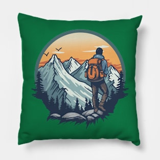 Hiking Love Gifts Design Pillow