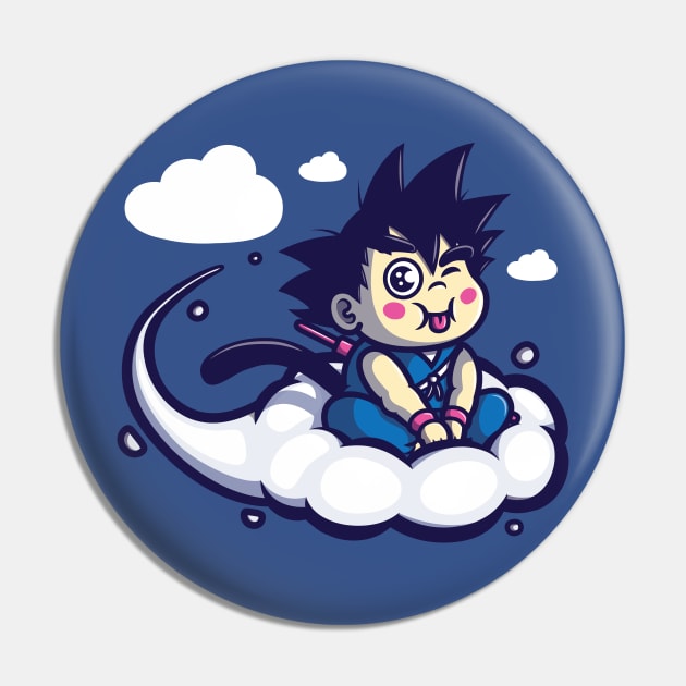 Cloud Monkey Pin by hoborobo