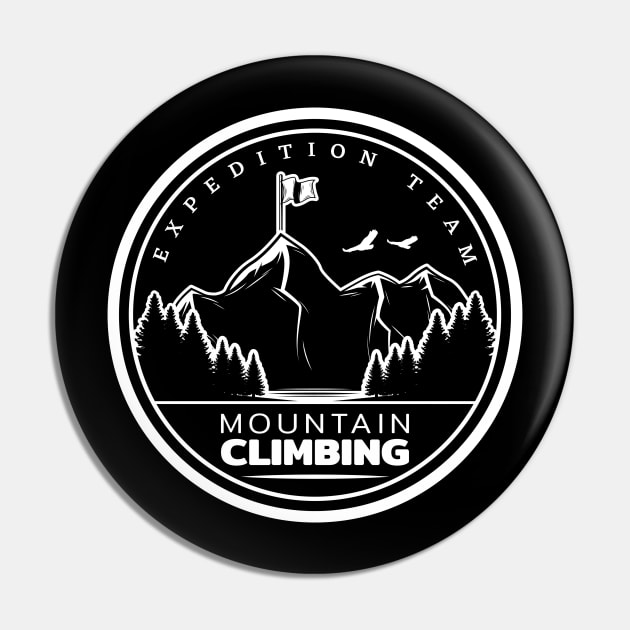 Mountain Climbing Pin by Climbinghub