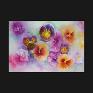 Pansies in watercolor T-Shirt