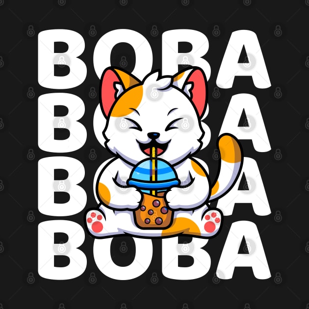 Boba Cat by Illustradise