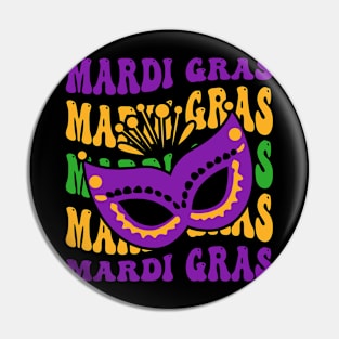 Mardi Gras Groovy Style Pin