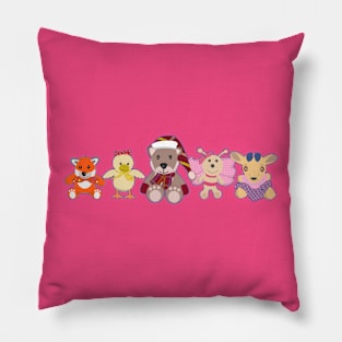 The Puppies of the Magic Forest Pillow