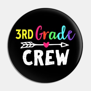 Third Grade Squad Teacher Shirt 3rd Team for Back To School Pin