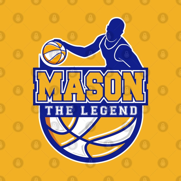 Mason The Legend Basketball Custom Player Your Name by Baseball Your Name