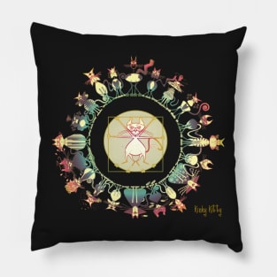 KINKY KITTY - Kinky Mandala Rainbow Pillow