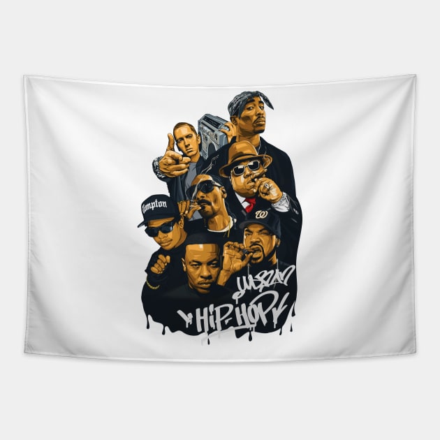 Legends Hip Hop Tapestry by bikonatics