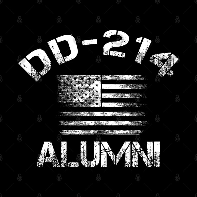 Vintage American Flag DD-214 Alumni Veteran by ArtedPool