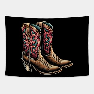 Traditional mexican cowboy boots Tapestry