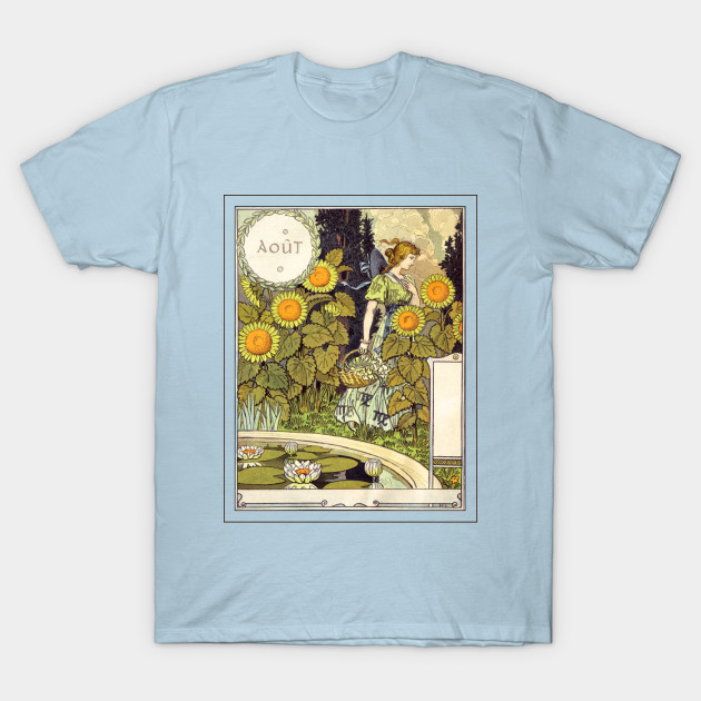 Disover August - Belle Jardiniere - Art Nouveau - T-Shirt