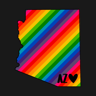 USA States: Arizona (rainbow) T-Shirt