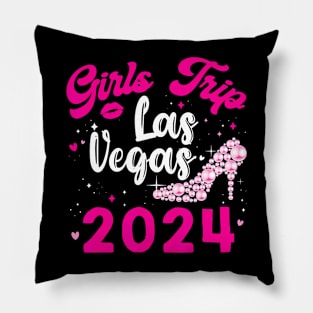 Las Vegas Girls Trip 2024 Cute Summer Vacation Party Match Pillow