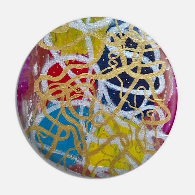 Abstract design from my original Acrylic painting Pin by GarryGreenwood