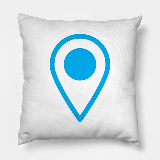 Pin, you are here (request other colours) Pillow by designseventy