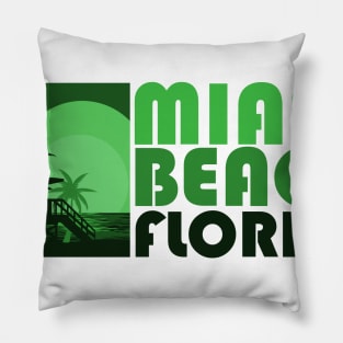 Miami Beach Florida Pillow