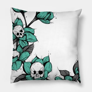 Flower skulls Pillow