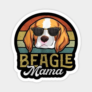 Retro Beagle Mama Shirt Women, Mothers Day Dog Mom Magnet