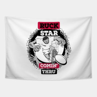 Rugby Ruck Star Tapestry