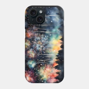 New Years in the Woods Phone Case