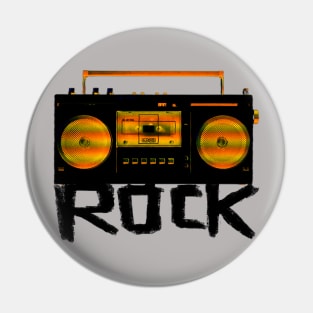 Music Vintage Rock Radio Pin