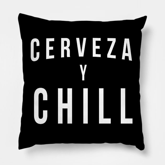 Cerveza Y Chill Pillow by Flippin' Sweet Gear