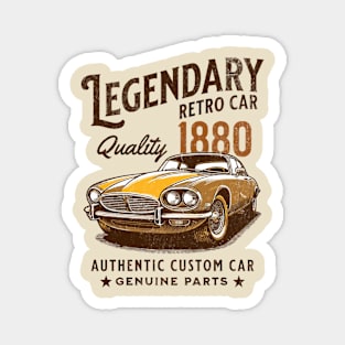 Vintage Retro Car Magnet