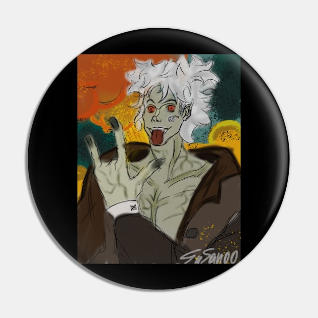 Crazy Einstein Pin by Susanoo