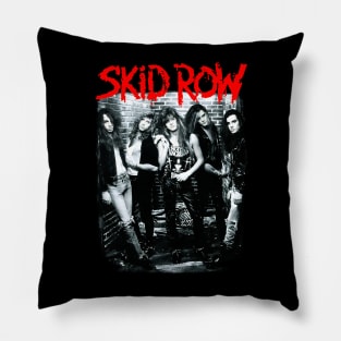 Vintage Poster Skid Row 90s Pillow