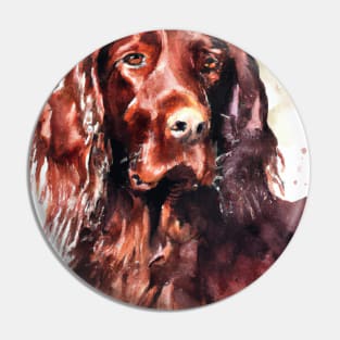 Watercolor Irish Setter - Dog Lovers Pin