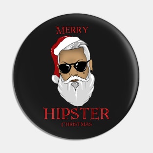 Hipster Santa Pin