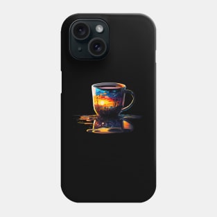 Clear tea cup of beautiful peaceful morning Phone Case