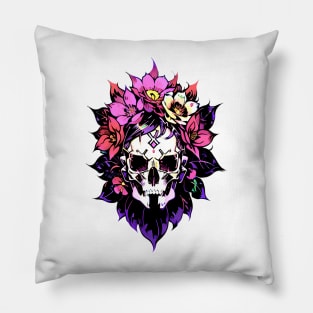 Cyberpunk Flowers Pillow