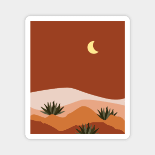 Boho minimal Landscape Magnet