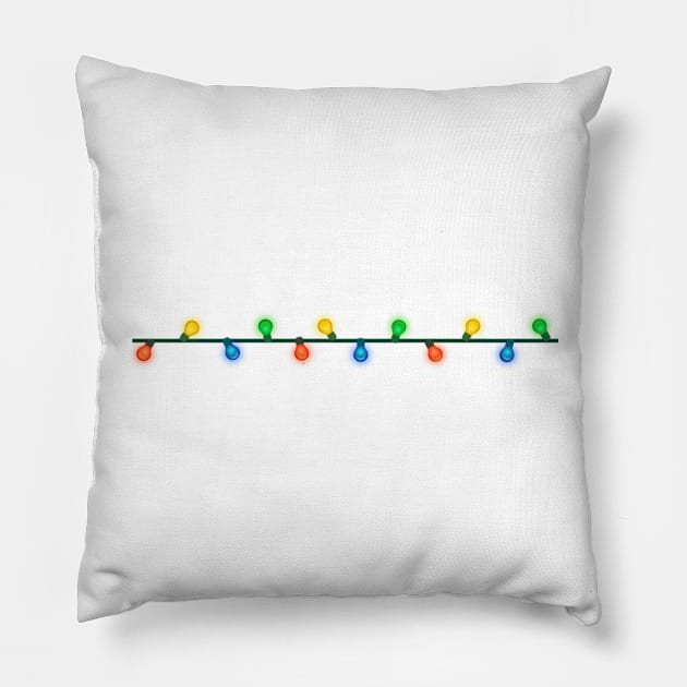 Christmas Lights Pillow by DulceDulce