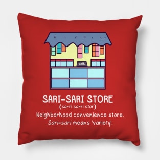 BnW: Sari-Sari Store Pillow