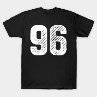 Ninety-Six Jersey Number Sports 96 Sticker for Sale by