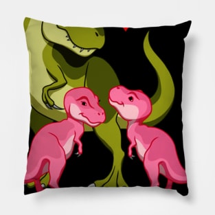 Momsaurus T-Shirt T-rex Mom Saurus Dinosaur Pillow