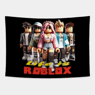 Life Is Roblox White Version Tapestry