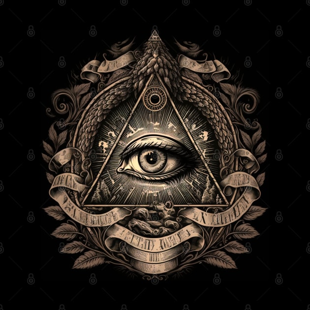 illuminati-inspired, eye by Buff Geeks Art