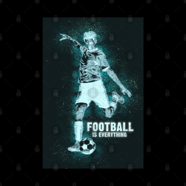 Abstract Football Player Artwork for all the true sports fans and their mancaves by Naumovski