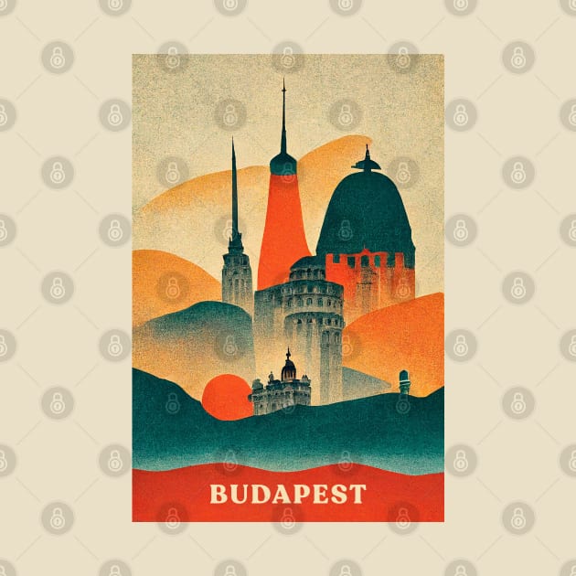 Budapest Retro Travel by Retro Travel Design