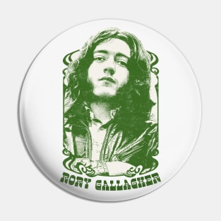 Rory Gallagher / Vintage Look Fanart Design Pin