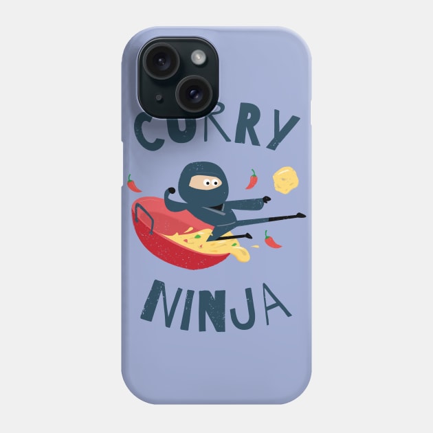 Curry Ninja Phone Case by propellerhead