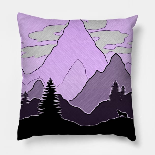 Landscape Pillow by MarcyRangel