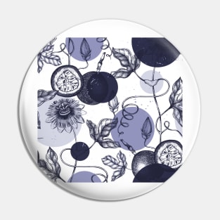 Botanical blue china II Pin