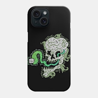 A Skull With A Ghost Problem Phone Case